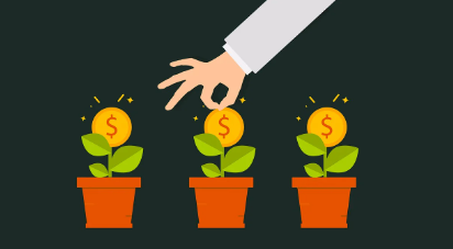 투자의 과실을 따는 모습