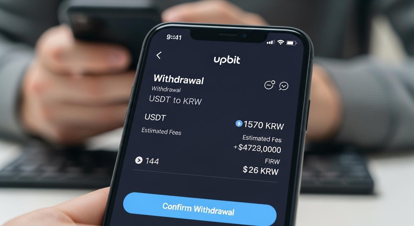 업비트 usdt 원화 출금