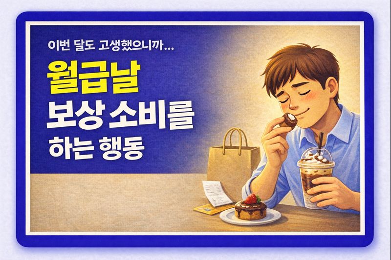 월급날 보상 소비를 하는 행동