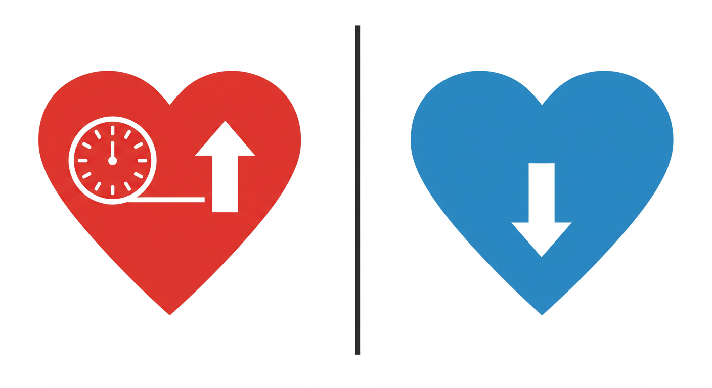 "고혈압 vs 저혈압"에 대한 이미지입니다.