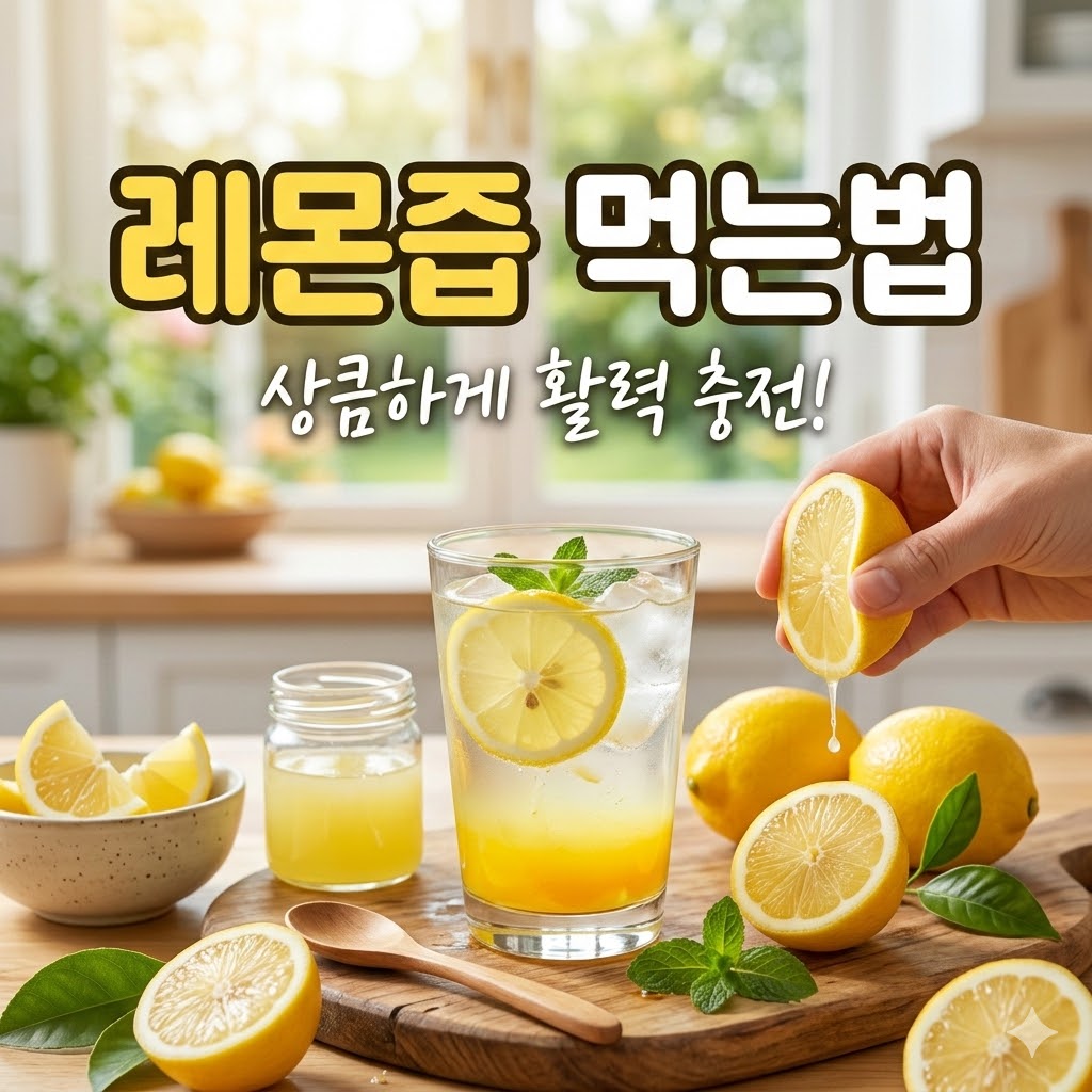 레몬즙 먹는법