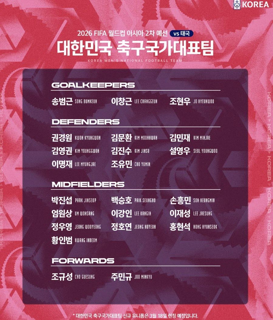 대한민국 태국 월크범