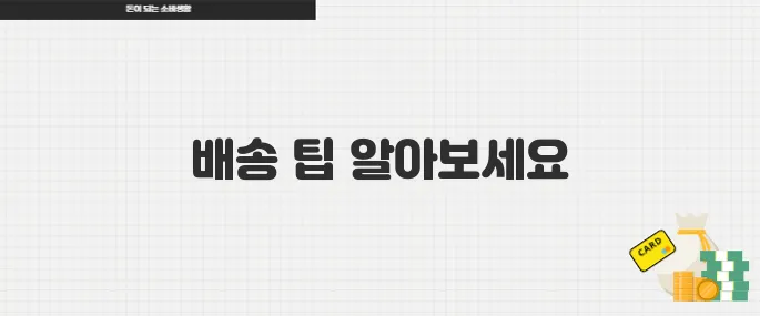 오늘배송 이용 꿀팁 다이소와 주요 쇼핑몰 빠른 배송 총정리