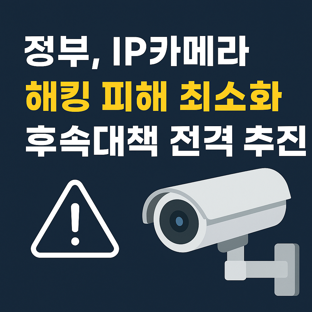 IP카메라 해킹 피해 최소화 정부 후속대책