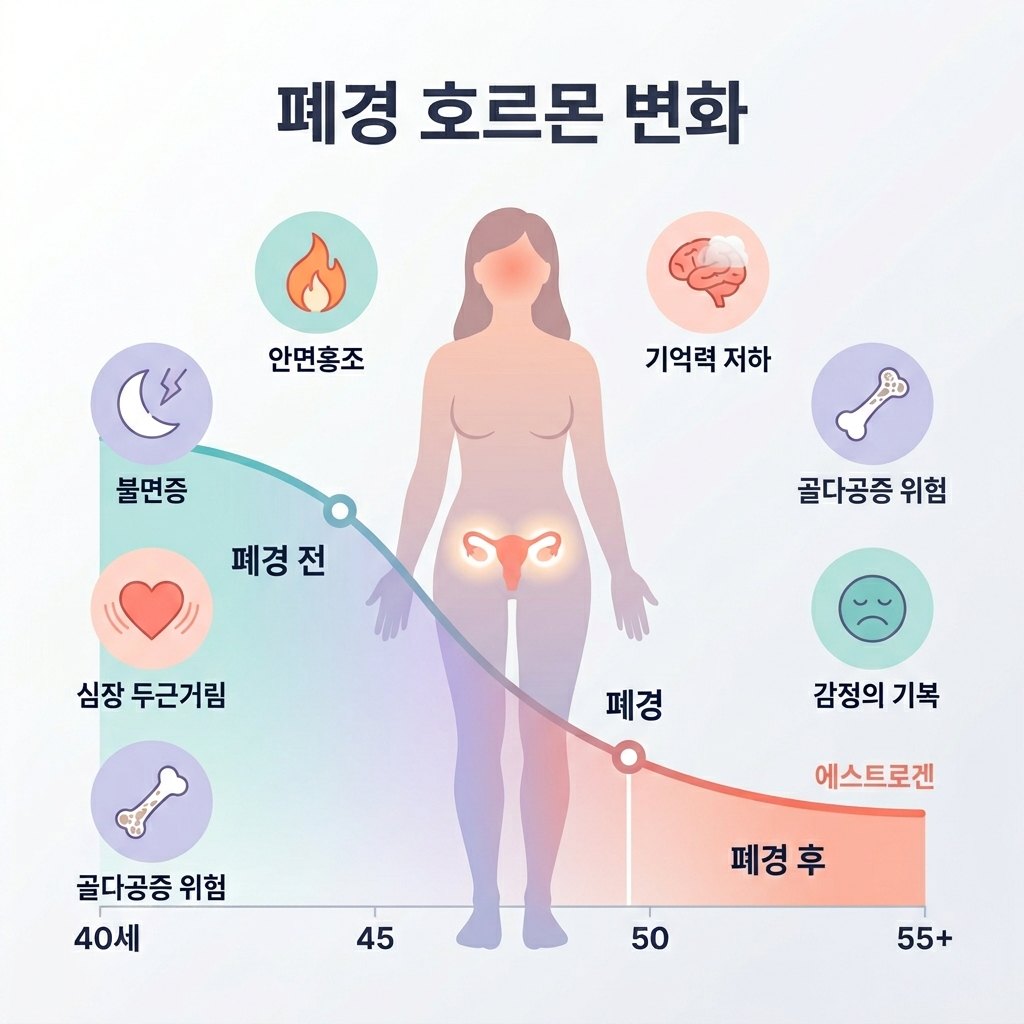 여자 갱년기 증상 30가지 안면홍조 불면증 정보