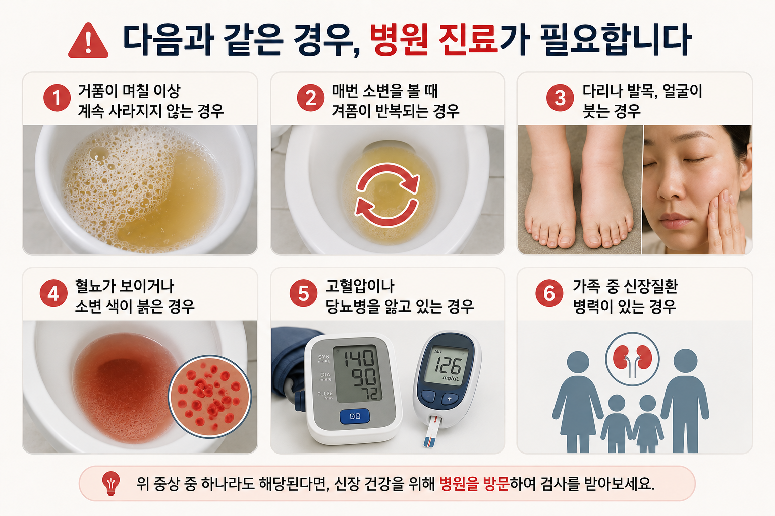 병원 진료가 필요한 경우