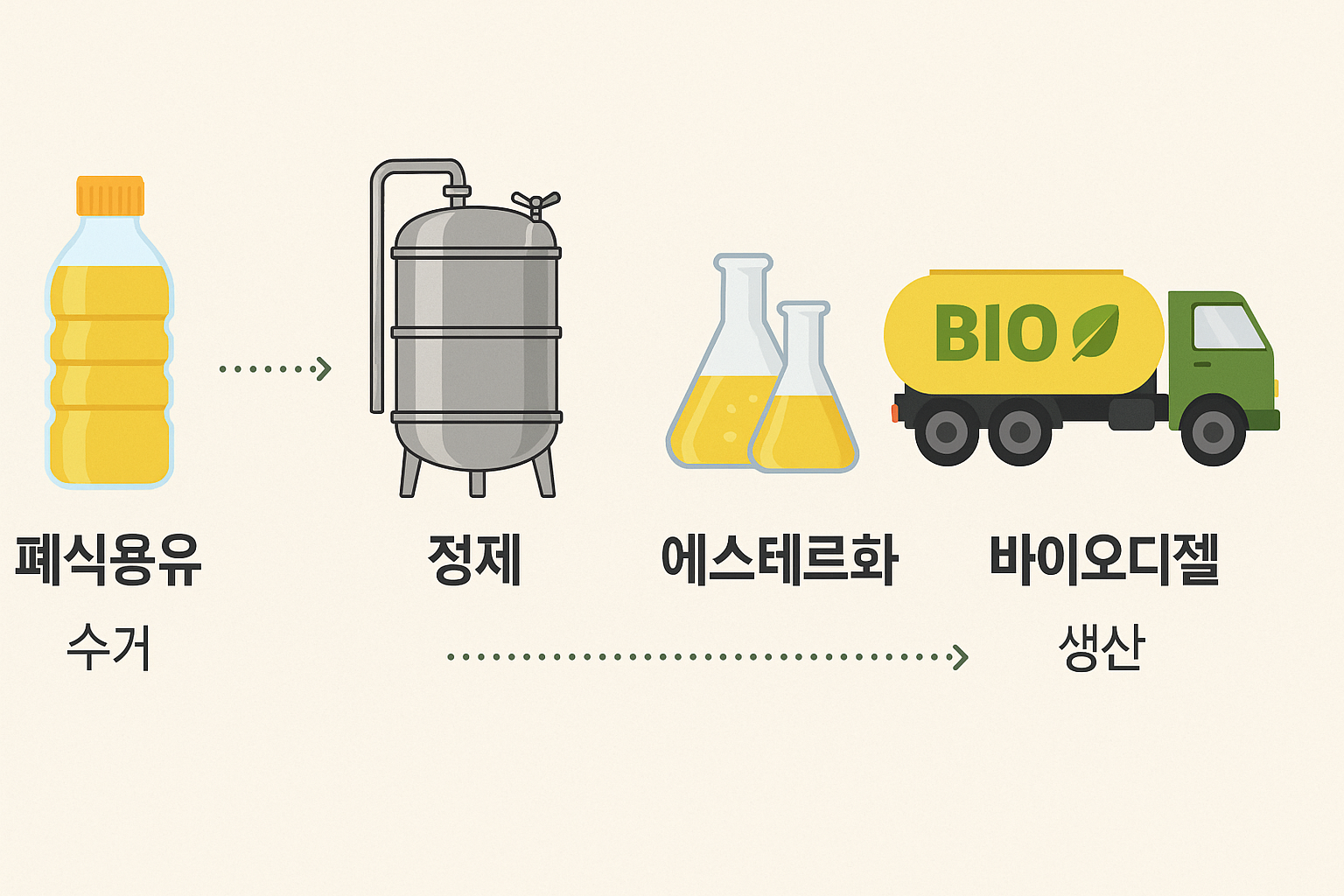 폐식용유 변신과정