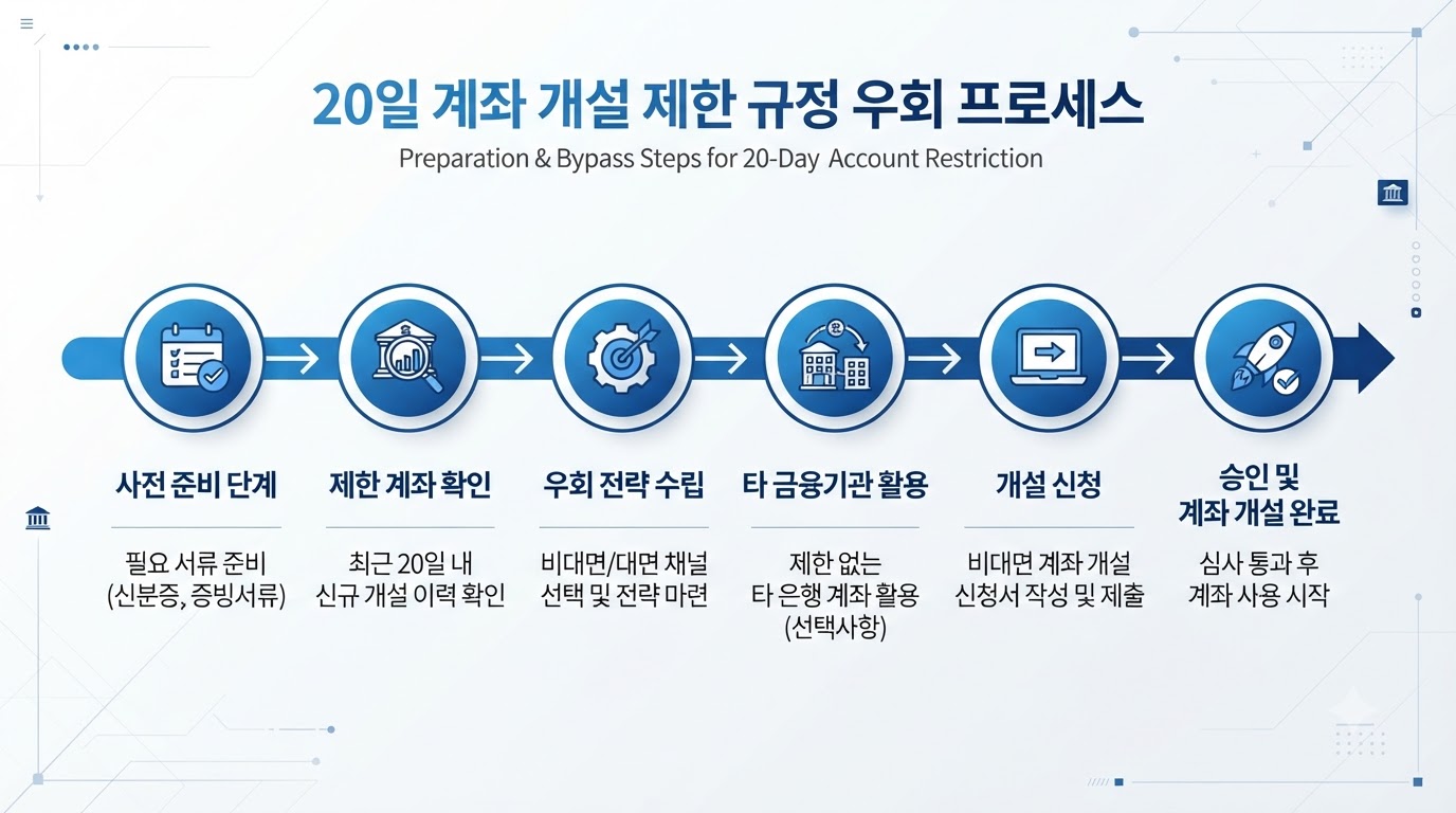 비대면 계좌 개설 20일 제한을 피하기 위한 단계별 실행 루틴