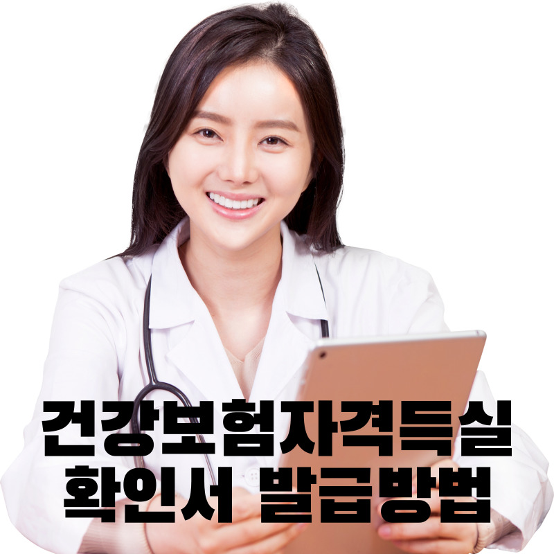 건강보험자격득실확인서 발급방법