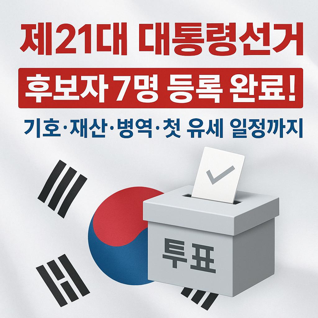 21대 대통령선거후보자