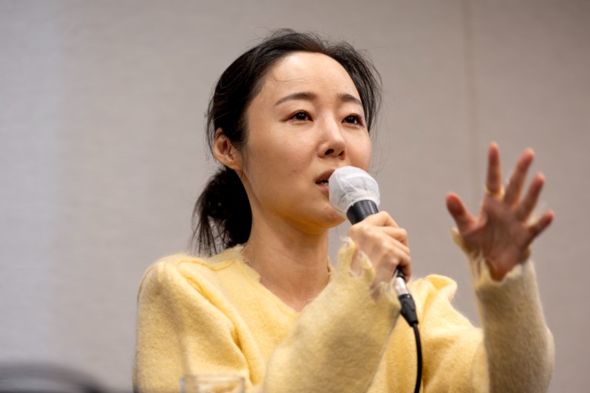 어도어 임시주주총회가 민희진 전 대표를 사진은 지난 5월31일 기자회견을 진행하는 민희진 전 어도어 대표의 모습.