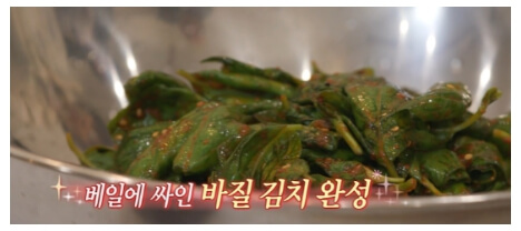 바질김치