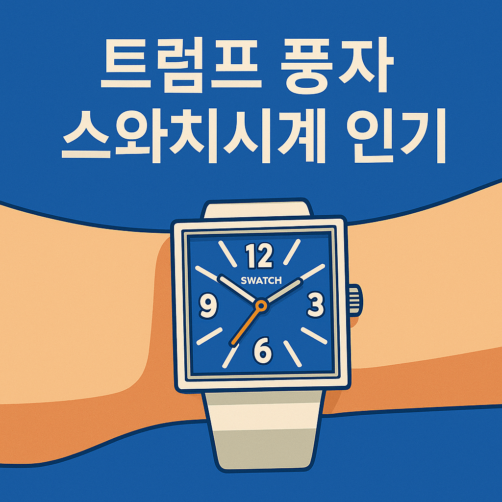 트럼프풍자 스와치시계 출시