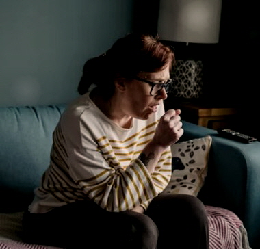기침감기 걸린 모습