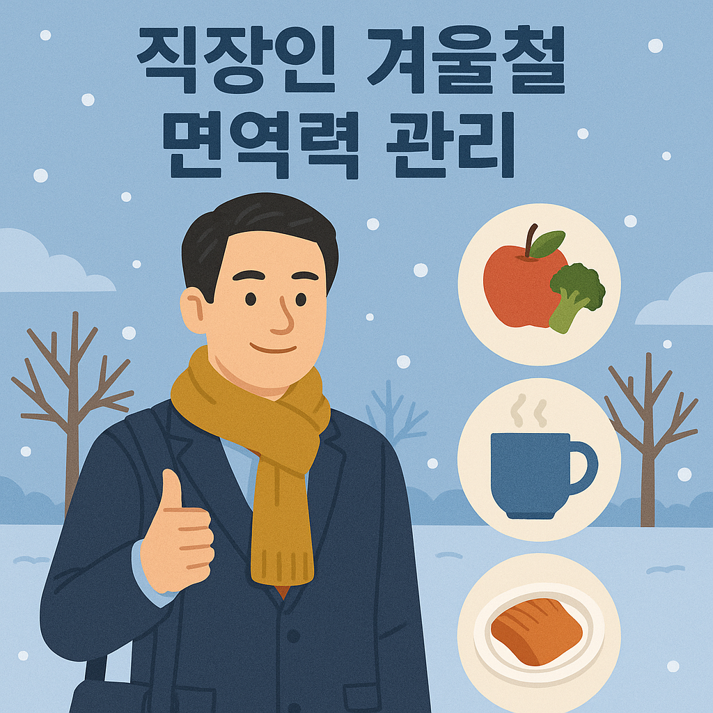 직장인 겨울건강 (면역력, 음식, 생활관리)