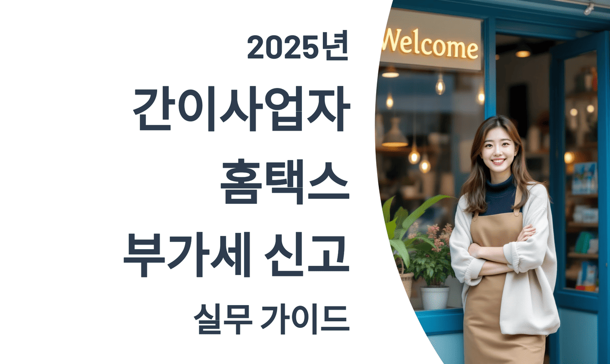 2025년 간이사업자 홈택스 부가세 신고 실무 가이드