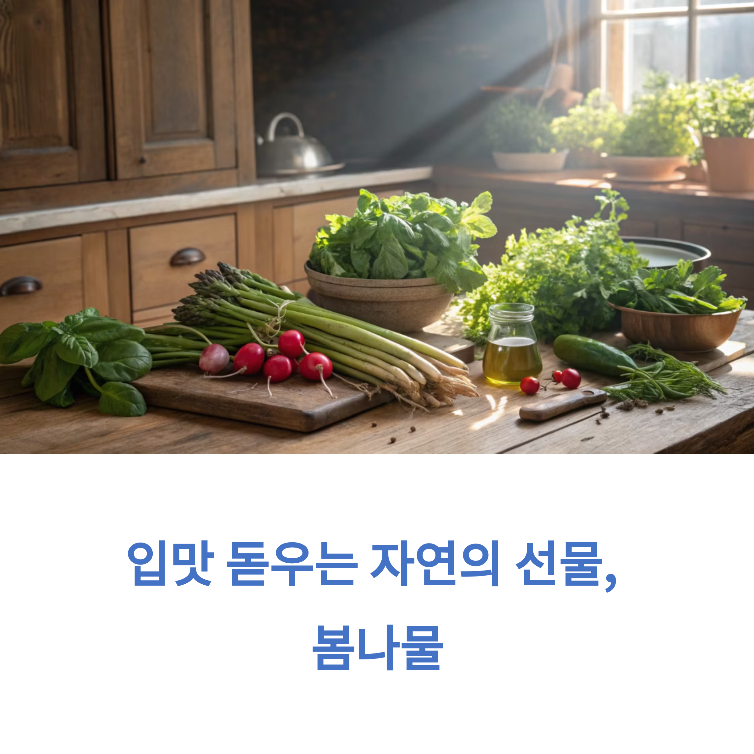 봄나물 종류 총정리! 이름부터 효능까지 한눈에