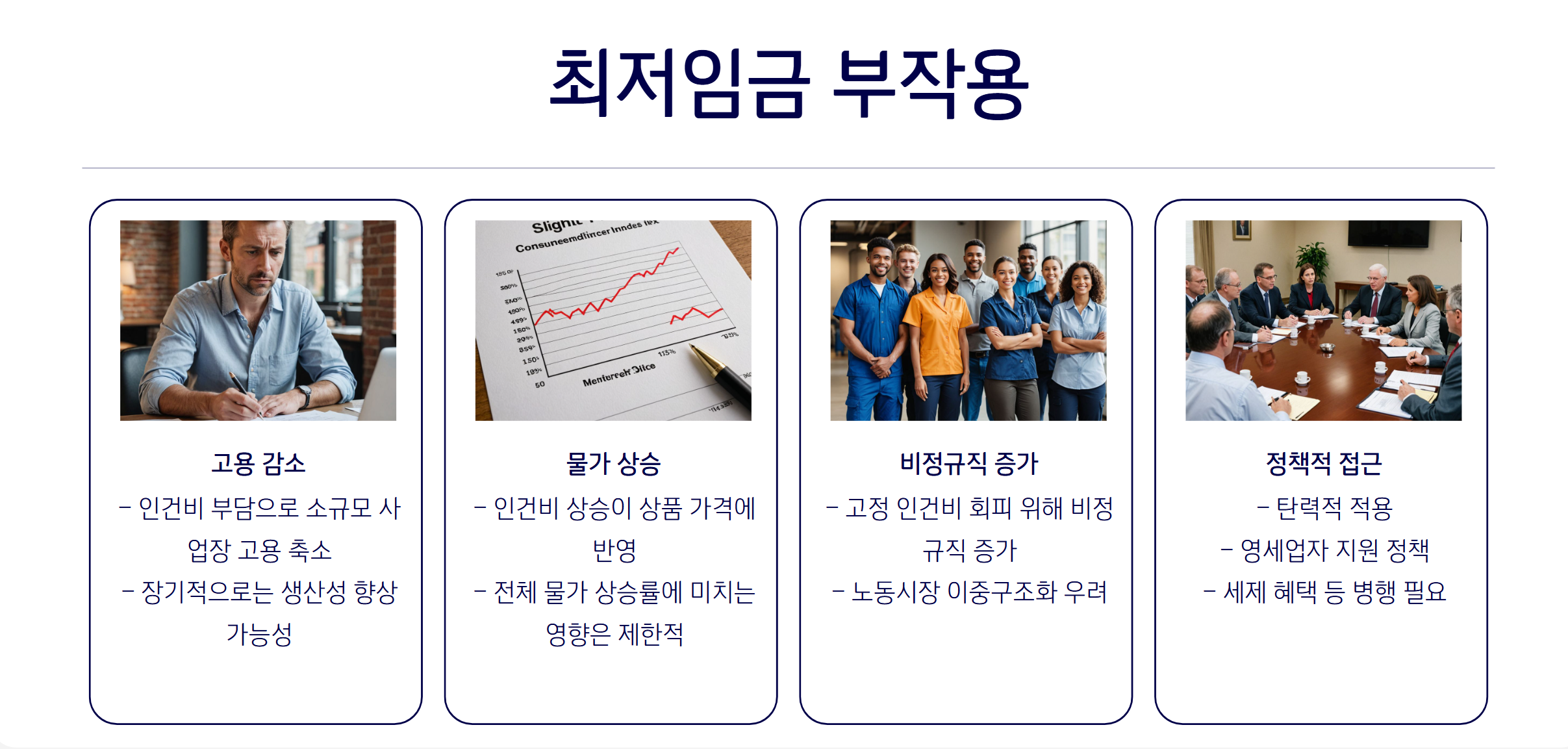 최저인금 부작용