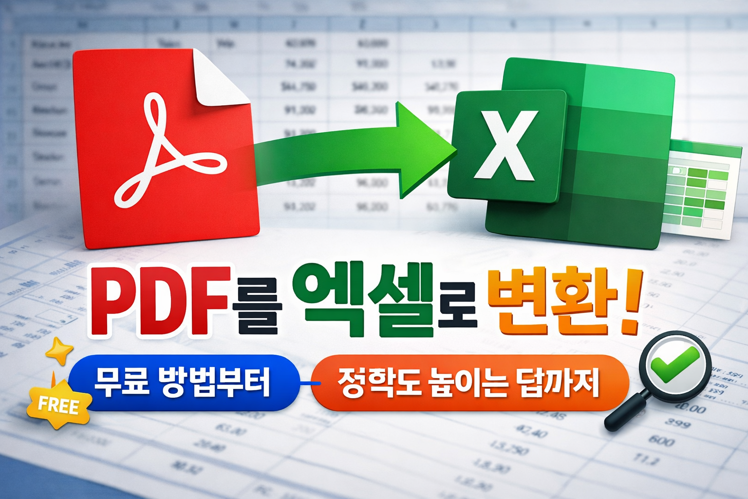 pdf를 엑셀로 변환