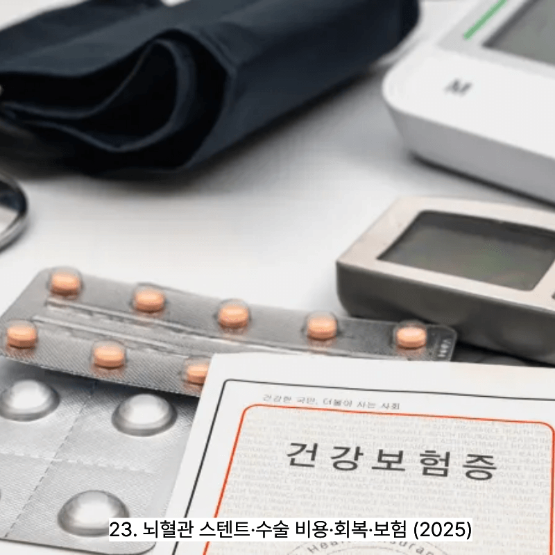 23. 뇌혈관 스텐트·수술 비용·회복·보험 (2025)