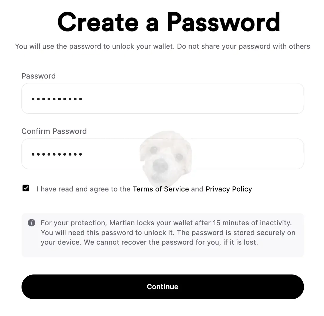 압토스 마션 지갑 생성2