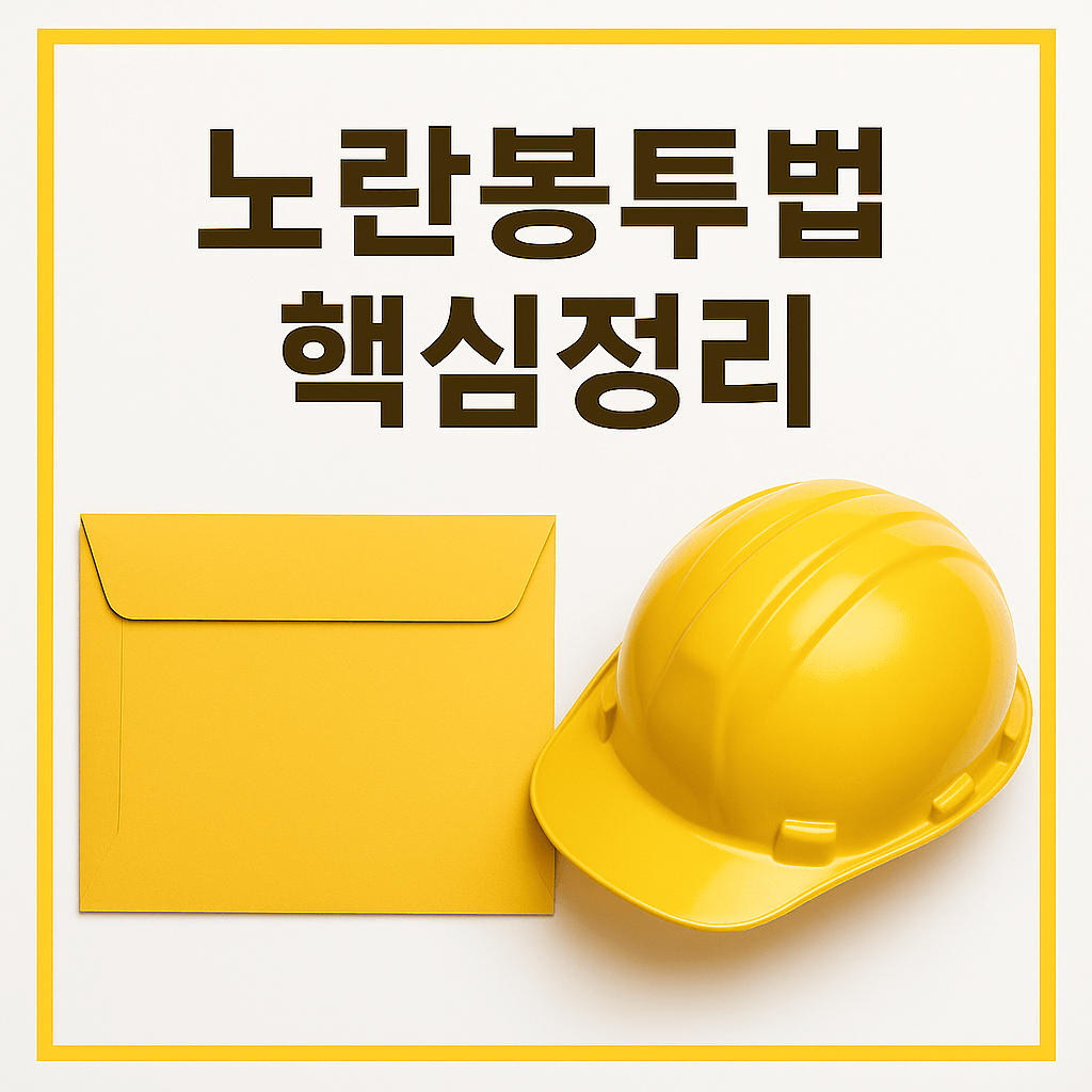 [2025 최신] 노란봉투법 뜻&middot;내용&middot;시행일 ❘ 장점&middot;단점 한눈에 정리