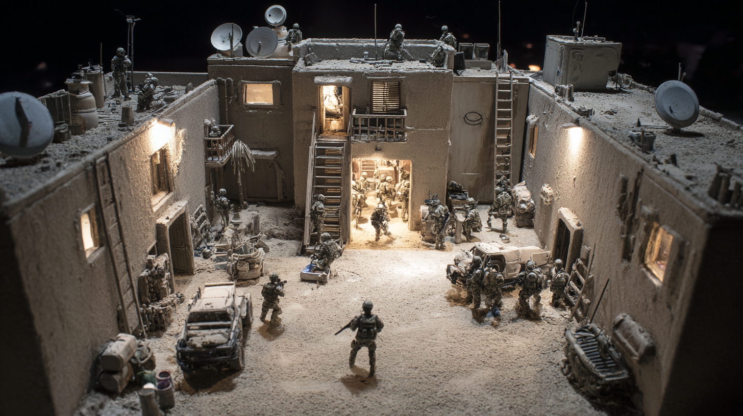 미니어처풍으로 재해석한 제로 다크 서티 장면 by pearl's review