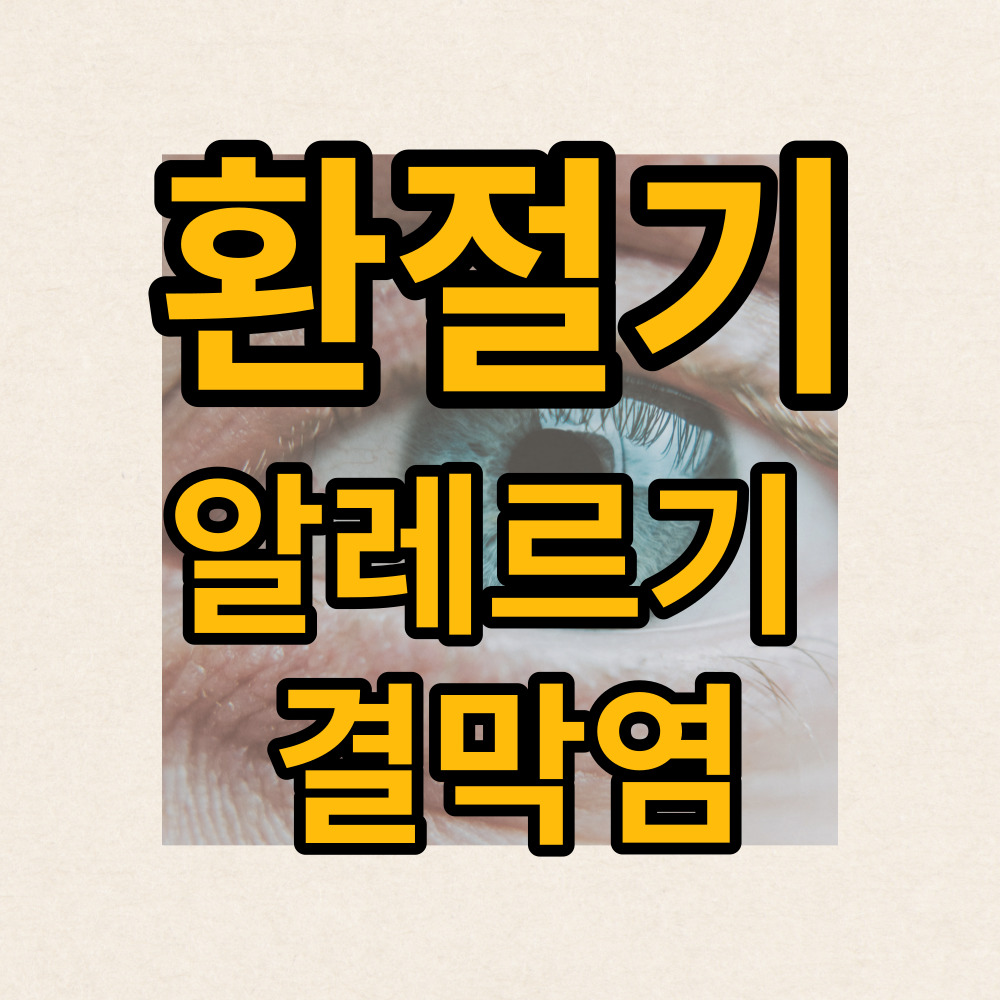 알레르기결막염증상원인치료