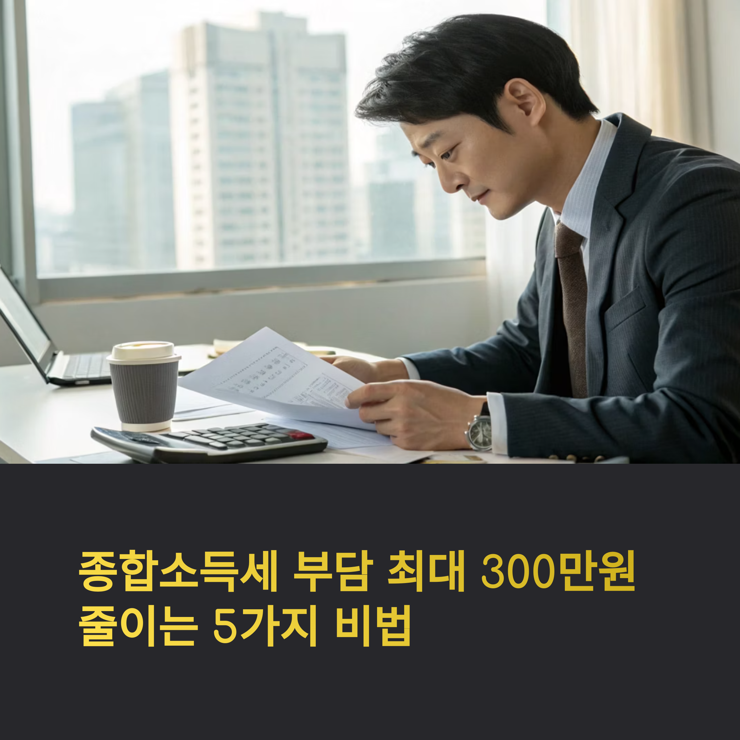 종합소득세 절세 방법, 누구나 가능한 5가지 노하우