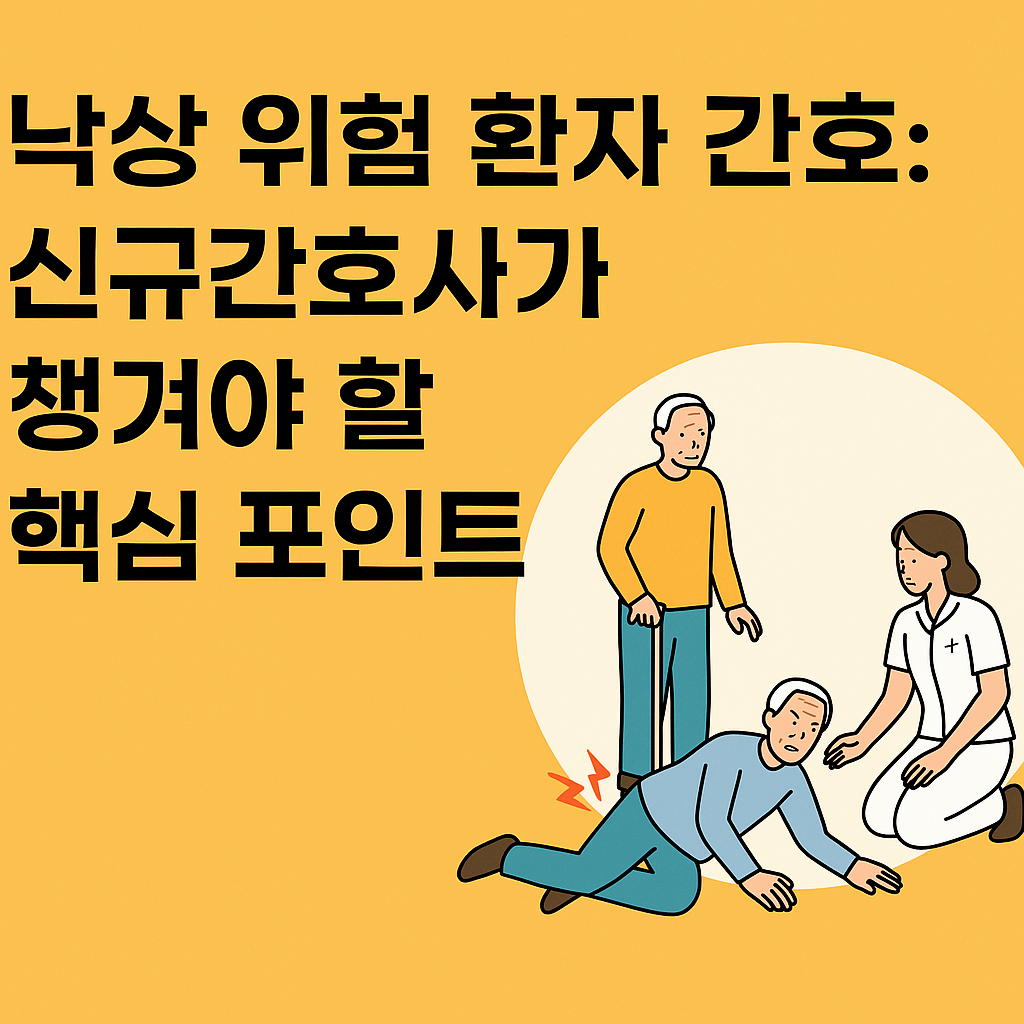 낙상 위험 환자 간호: 신규간호사가 꼭 알아야 할 핵심 포인트