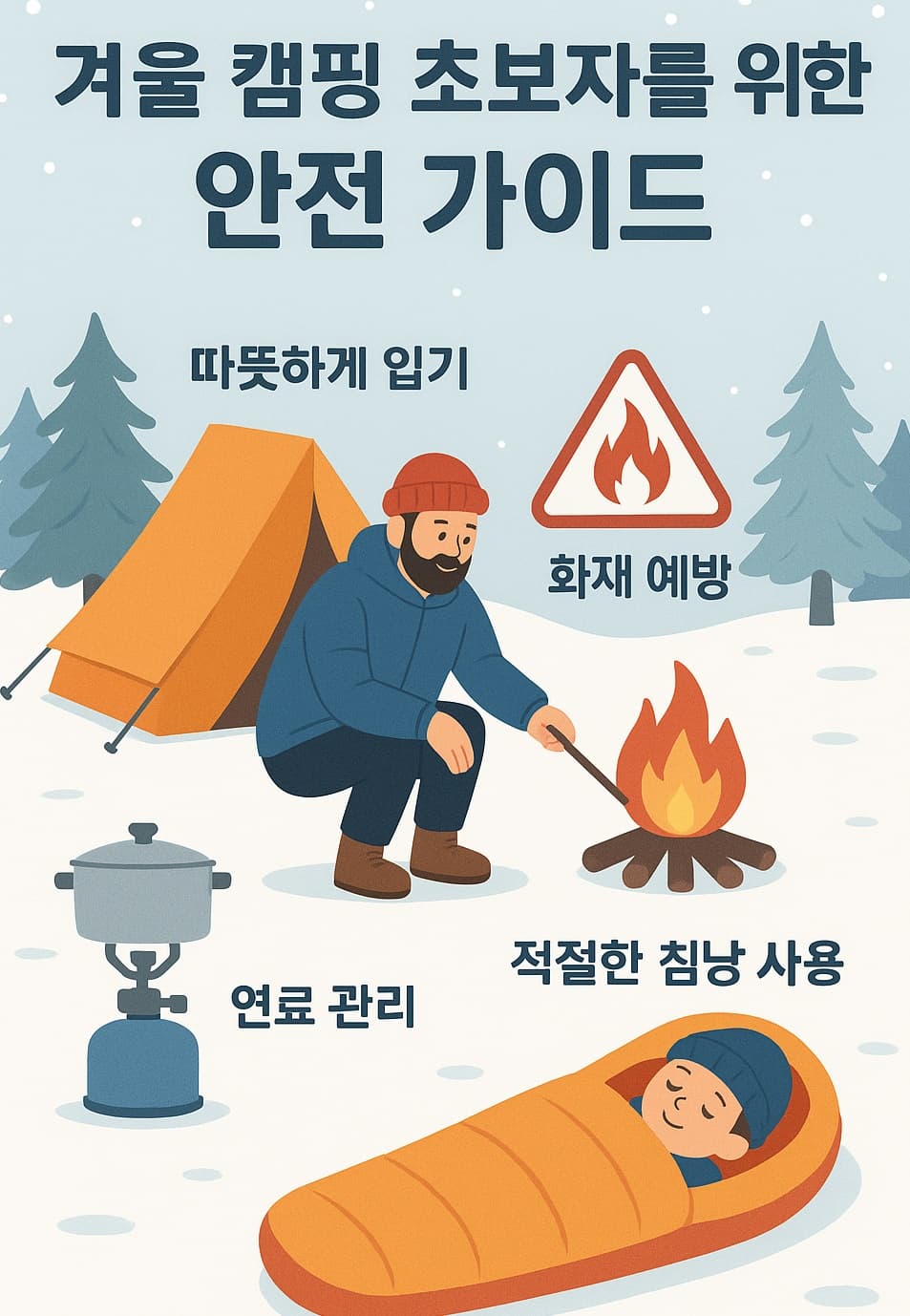 🏕️ 겨울 캠핑 초보자를 위한 안전 가이드