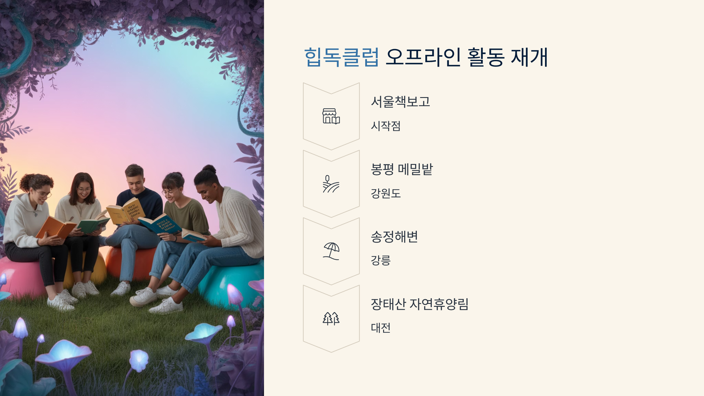 책, 여행, 자연, 그리고 사람&hellip; &lsquo;힙독클럽&rsquo;도 오프라인으로