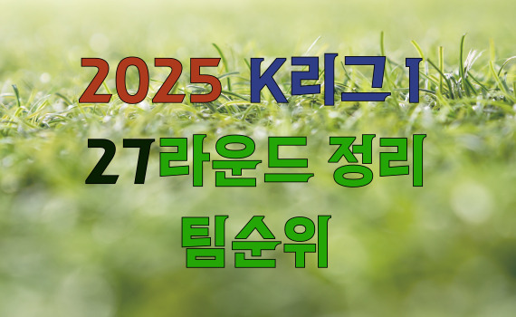 2025 K리그1, 27라운드