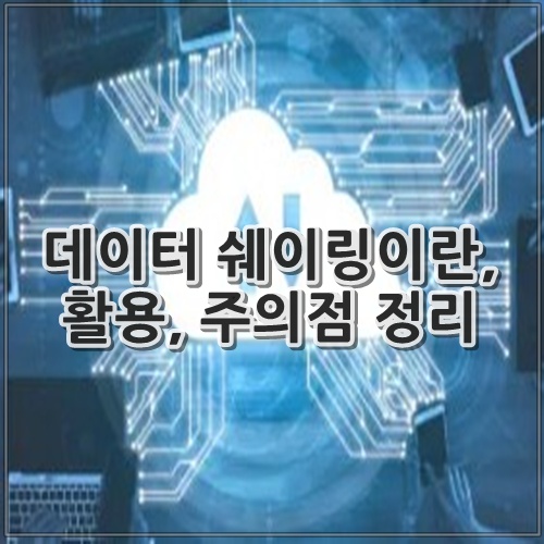 데이터 쉐이링이란, 활용, 주의점 정리