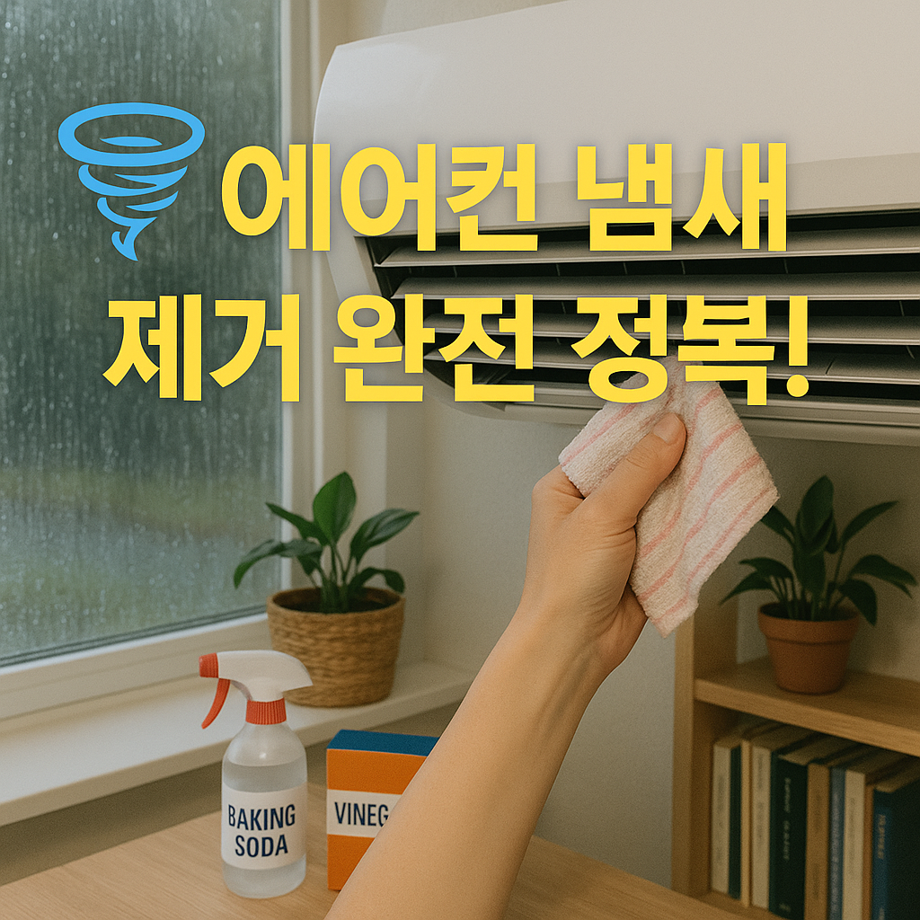 🌀 에어컨 냄새 제거 완전 정복!집에 있는 재료 + 시중 기능성 제품으로 2025 여름 쾌적하게 보내기