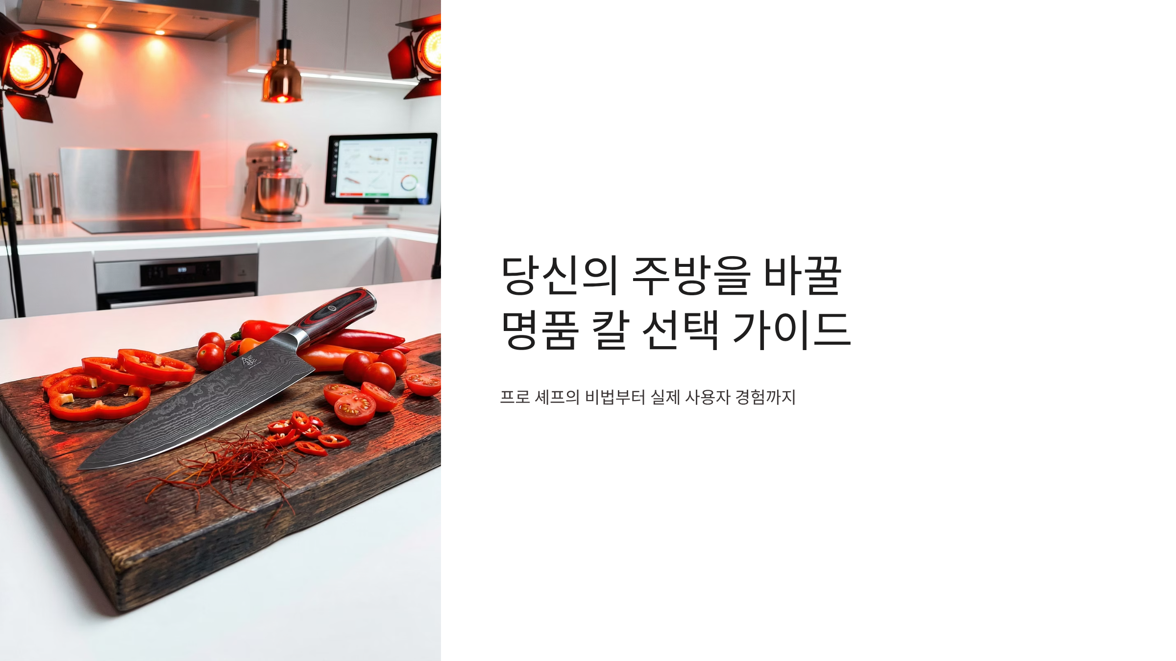 명품 주방칼 고르는 법, 실패 없는 선택 기준