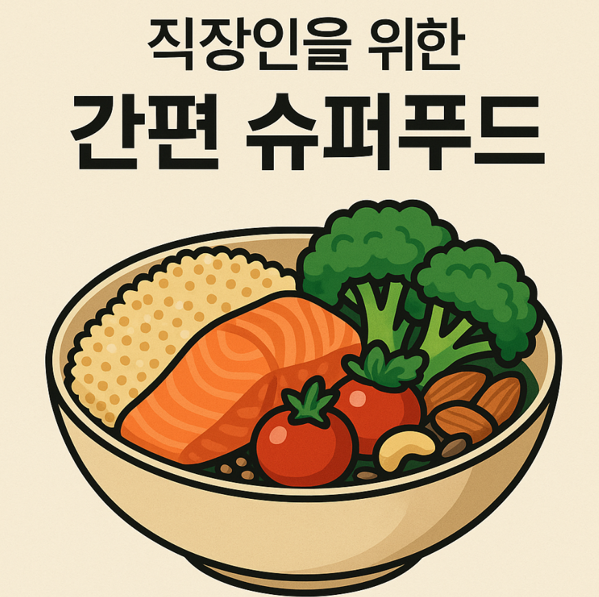 직장인을 위한 슈퍼푸드 이미지