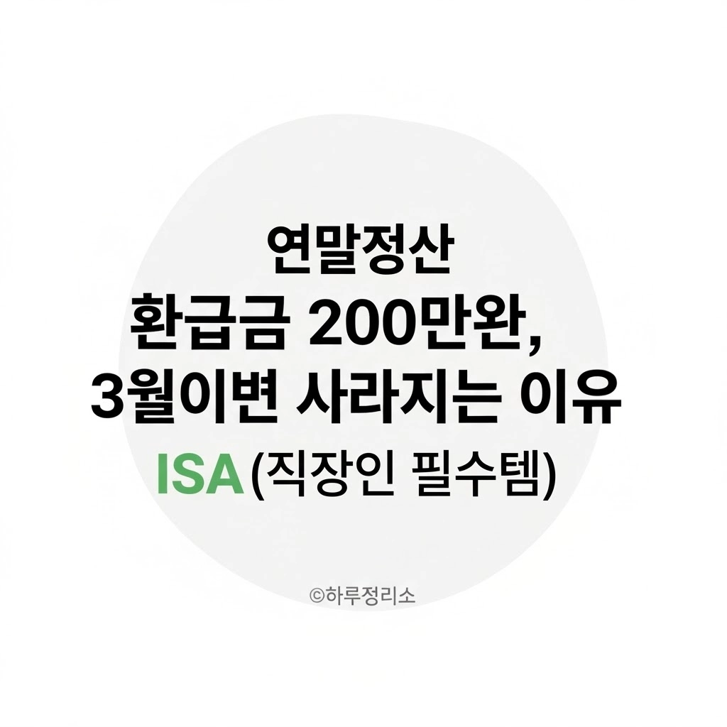 연말정산 환급금 활용법 ISA 계좌 비과세 200만 원 받는 방법 (중개형 추천)