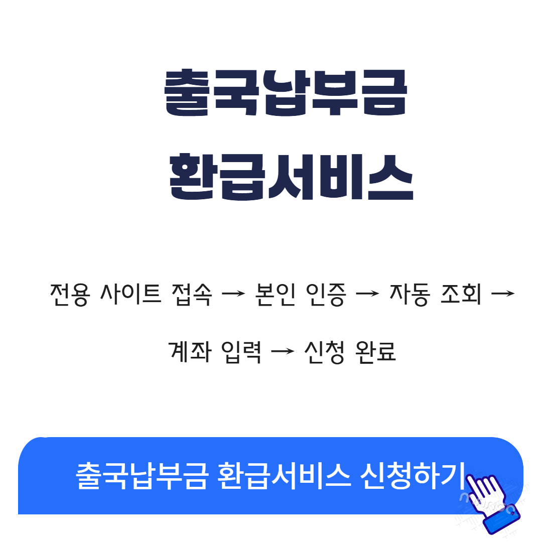 출국납부금 환급 지금 (과납, 차액, 신청) 관련사진