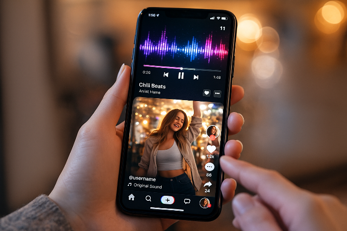 숏폼 플랫폼에서 소비되는 음악 사운드 구조 이미지