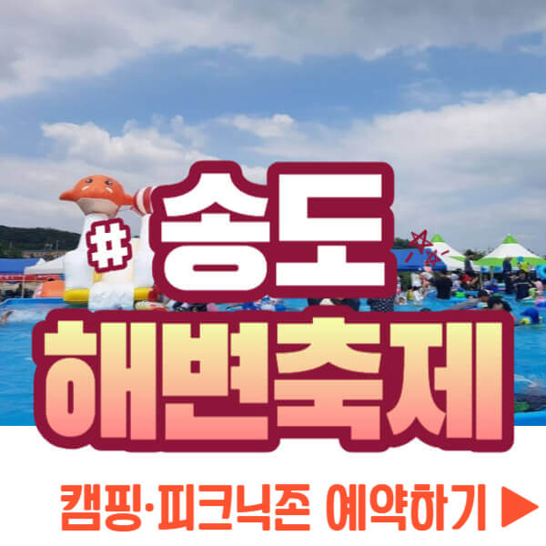 송도해변축제 캠프닉존 예약
