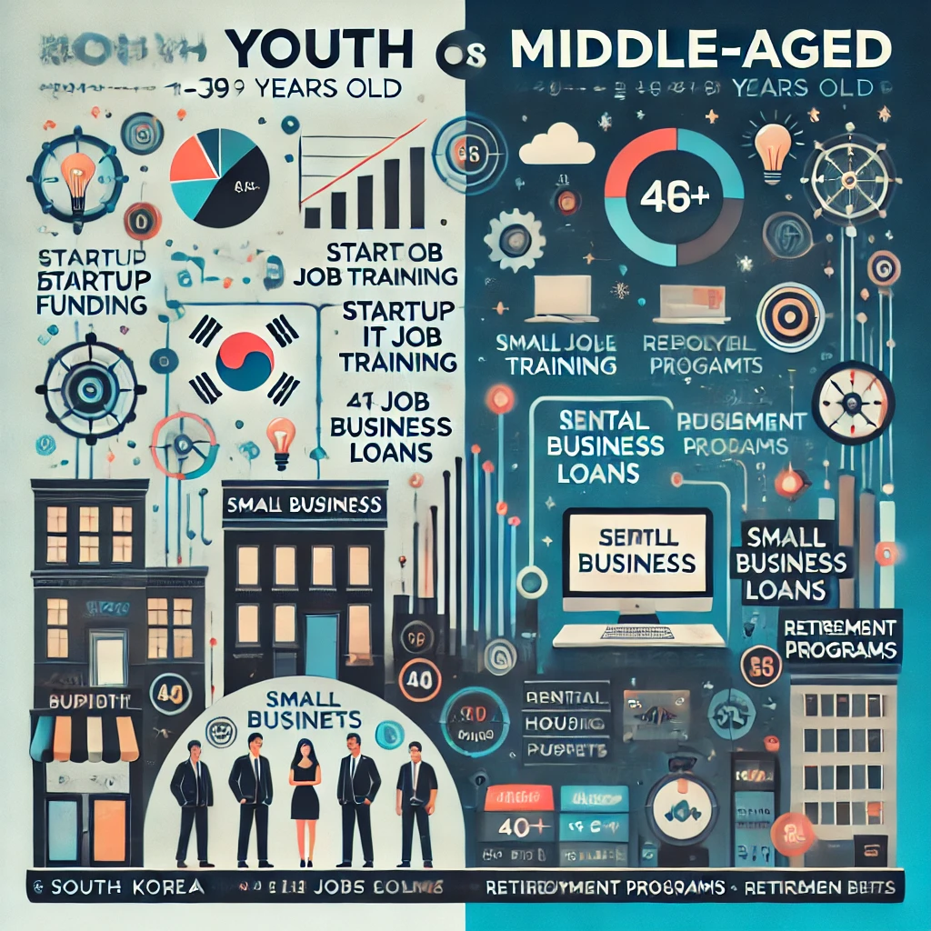 청년 지원 vs 중장년 지원 (정부 정책 차이점 분석)