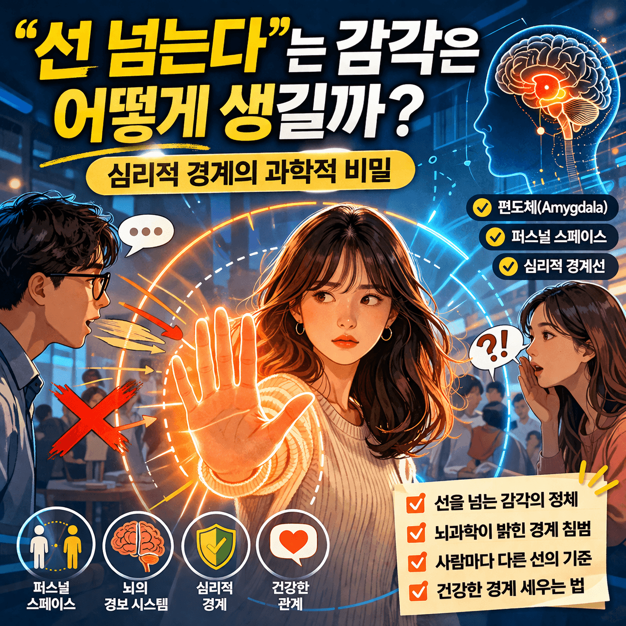 &ldquo;선 넘는다&rdquo;는 감각, 뇌가 보내는 경고 신호였다