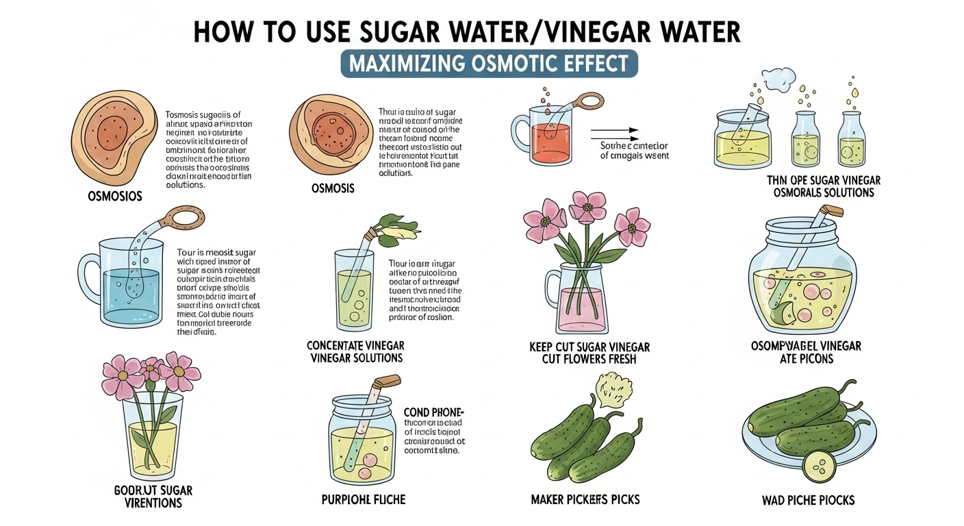 설탕물/식초물 활용법
