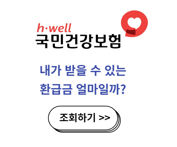 국민건강보험 환급금 조회하기