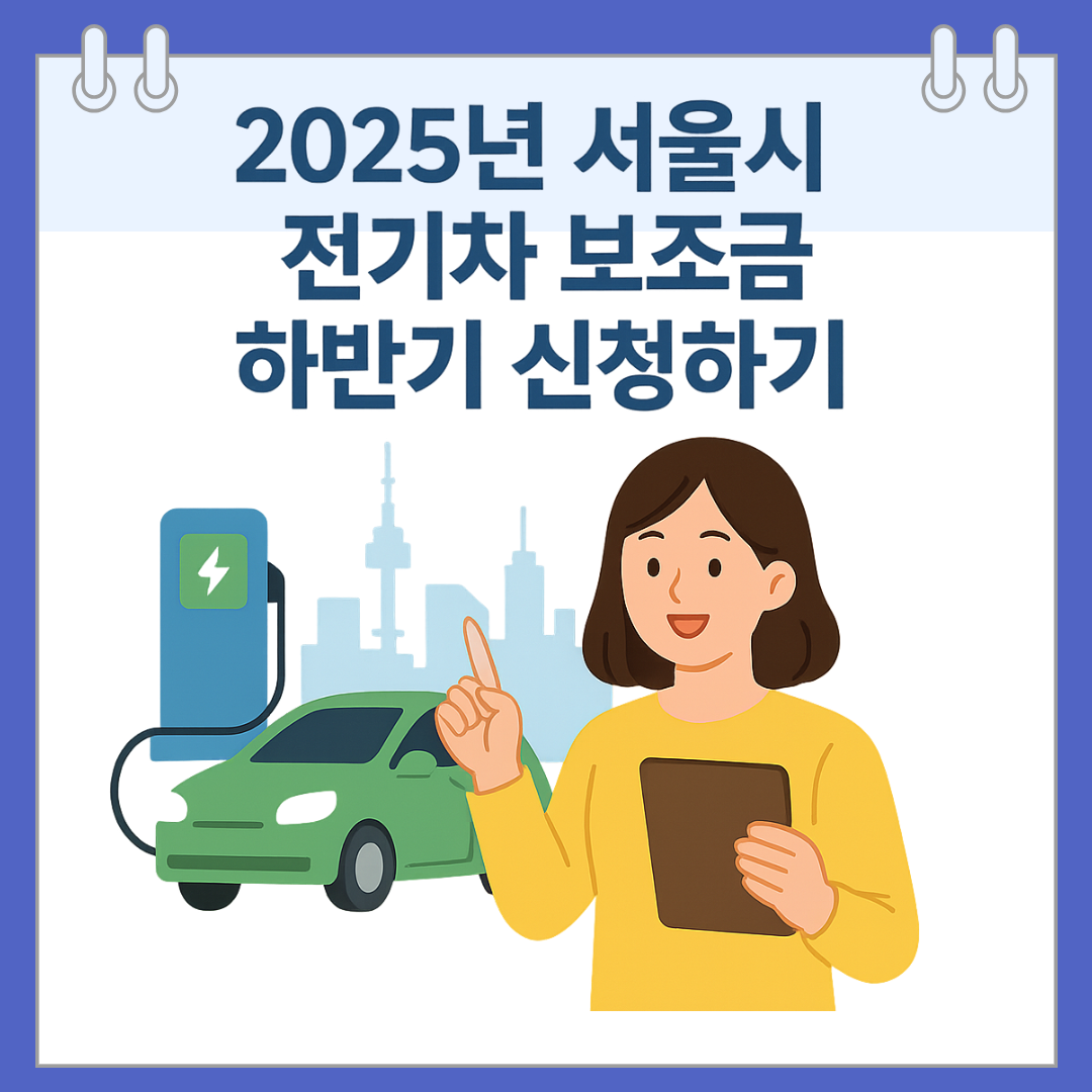 2025년 서울시 전기차 보조금 하반기 신청하기