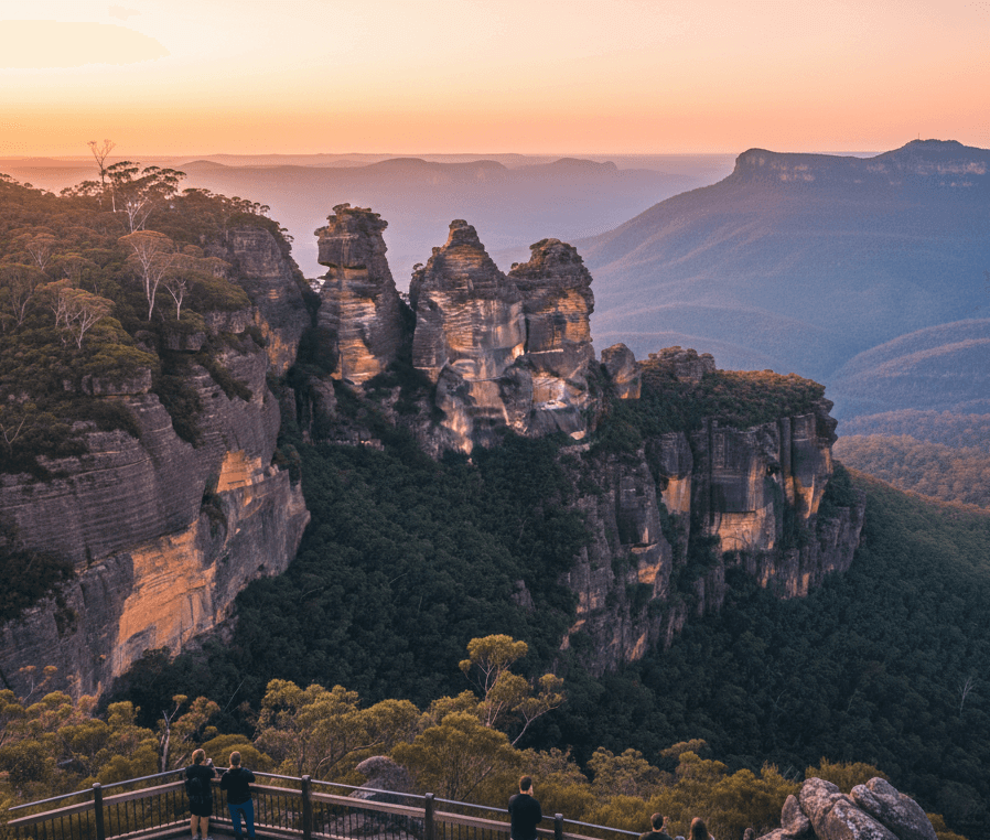 블루마운틴, 여행, 석양