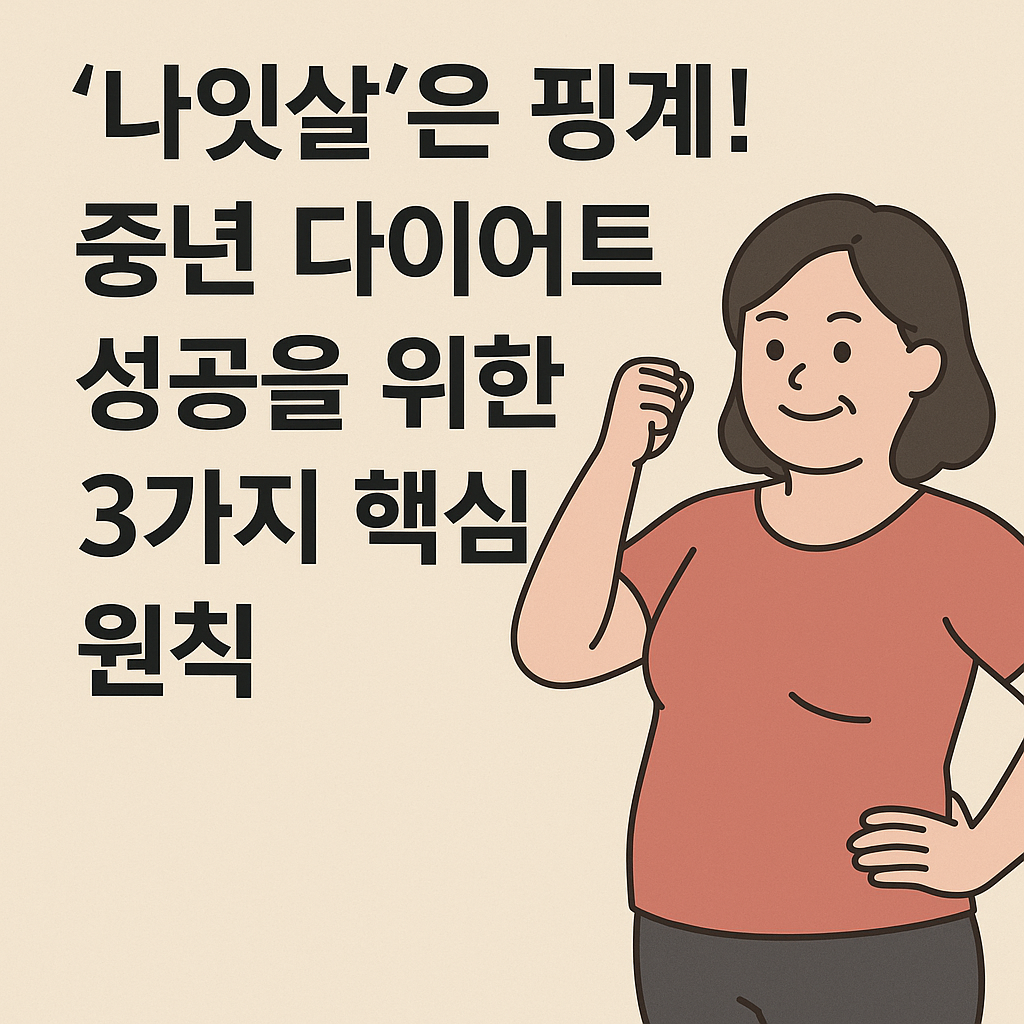 '나잇살'은 핑계! 중년 다이어트 성공을 위한 3가지 핵심 원칙