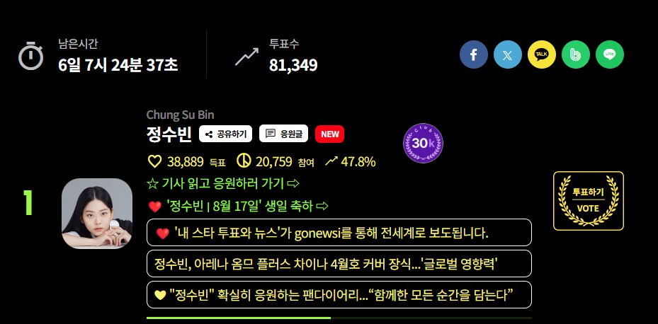 네티즌 어워즈 투표하기6