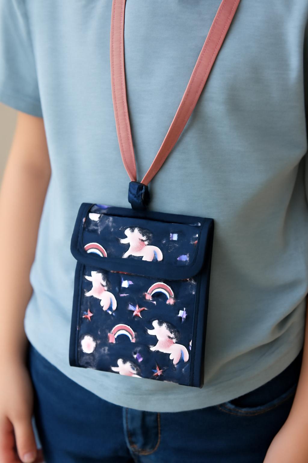 초등학생 지갑 목걸이